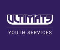 Ultimate Youth Services Logo (White On Purple)